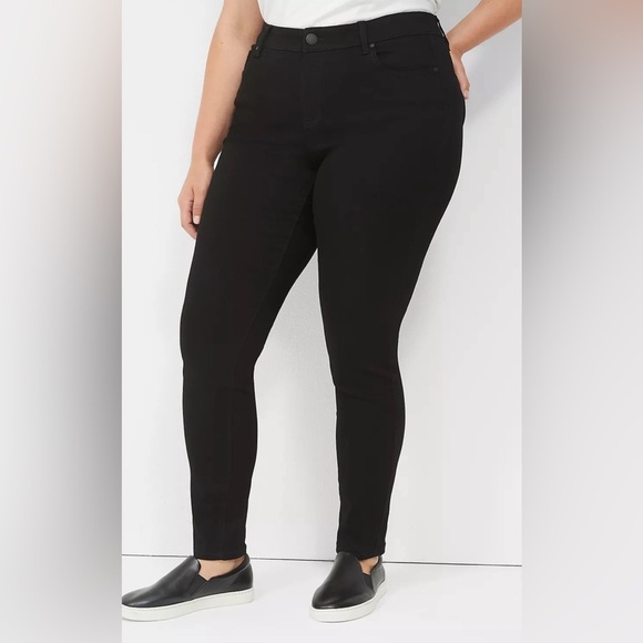 Lane Bryant Midrise Skinny Regular Fit Jeans - Picture 1 of 9